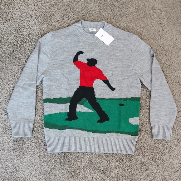 NWT Tiger Woods Jumper-Knit Golf Crew Sweater
